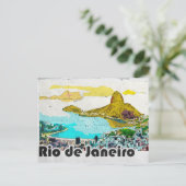 Rio de Janeiro Vintage Travel Briefkaart (Staand voorkant)