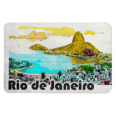 Rio de Janeiro Vintage Travel Magneet (Horizontaal)