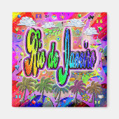 Rio de Janeiro Vista Express-magneet Magneet (Voorkant)