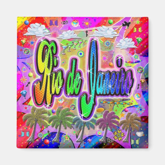 Rio de Janeiro Vista Express-magneet Magneet (Voorkant)