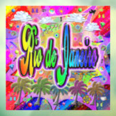 Rio de Janeiro Vista Express vensterklitten Raamsticker (Vel 3)