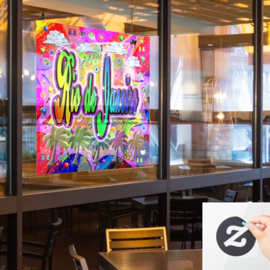 Rio de Janeiro Vista Express vensterklitten Raamsticker (Restaurant Raam)