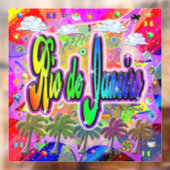 Rio de Janeiro Vista Express vensterklitten Raamsticker (Vel 2)