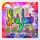 Rio de Janeiro Vista Express vensterklitten Raamsticker (Vel)