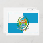Rio de Janeiro, vlag van Brazilië Briefkaart (Voorkant / Achterkant)