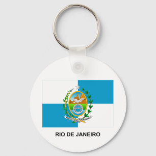 Rio de Janeiro, vlag van Brazilië Sleutelhanger