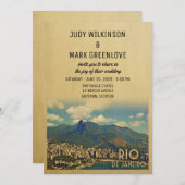 Rio de Janeiro Wedding Kaart (Voorkant / Achterkant)