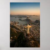 Rio de Janeiro Zonsondergang Poster (Voorkant)
