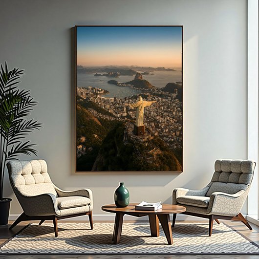 Rio de Janeiro Zonsondergang Poster
