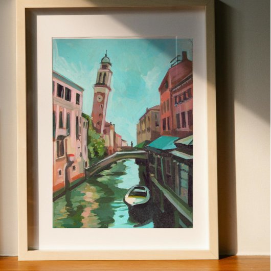 Rio dei Greci, Venetië, Italië Schilderen Poster