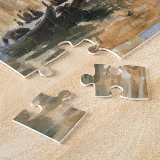 Rio dei Mendicanti, Venetië, door John Singer Sarg Legpuzzel (Zijkant)