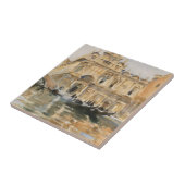 Rio dei Mendicanti, Venetië, door John Singer Sarg Tegeltje (Zijkant)