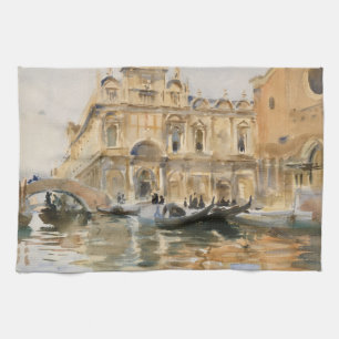 Rio dei Mendicanti, Venetië door John Singer Sarge Theedoek