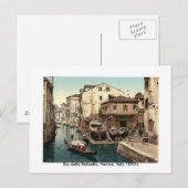 Rio della Botisella, Venetië, 1890 Briefkaart (Voorkant / Achterkant)