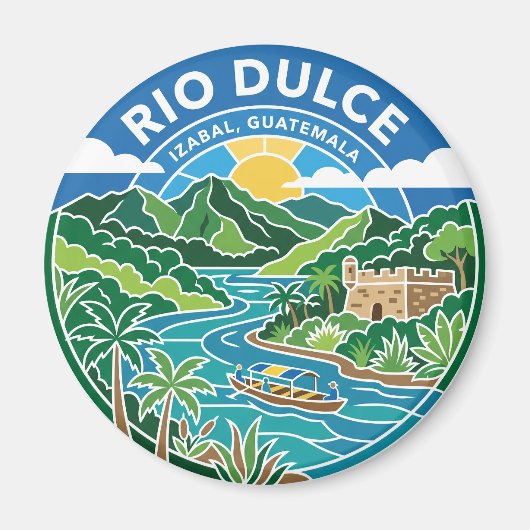 Rio Dulce Guatemala Magneet (Voorkant)