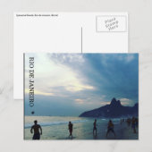rio futbol zonsondergang briefkaart (Voorkant / Achterkant)