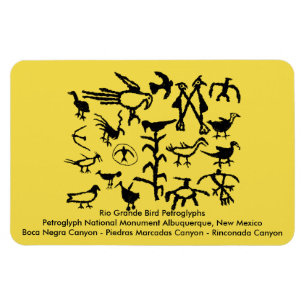 Rio Grande Bird Petroglyphs Magneet
