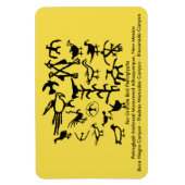 Rio Grande Bird Petroglyphs Magneet (Verticaal)