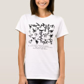 Rio Grande Bird Petroglyphs T-Shirt (Voorkant)