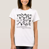 Rio Grande Bird Petroglyphs T-shirt (Voorkant)