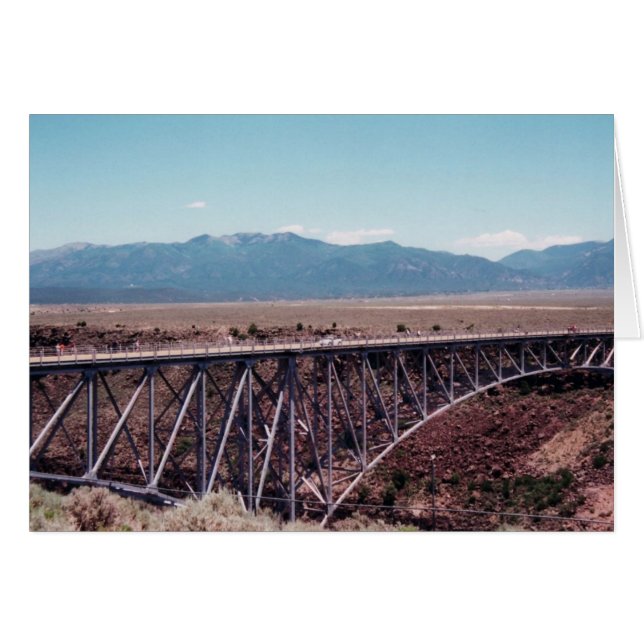 Rio Grande Bridge-kaart (Voorkant Horizontaal)