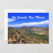 Rio Grande, Briefkaart van het New Mexico-landscha (Voorkant / Achterkant)