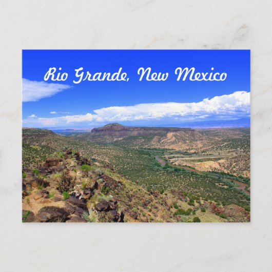 Rio Grande, Briefkaart van het New Mexico-landscha (Voorkant)