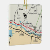 Rio Grande City TX Keramisch Ornament (Rechts)