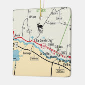 Rio Grande City TX Keramisch Ornament (Links)