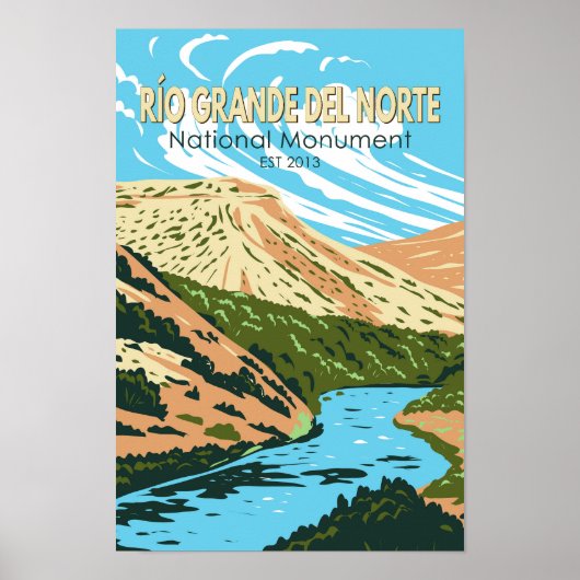 Río Grande del Norte Nationaal Monument Nieuw Mexi Poster (Voorkant)