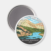 Río Grande del Norte National Monument Circle Magneet (Voorkant / Achterkant)
