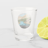 Río Grande del Norte National Monument Circle Shot Glas (Achterkant)