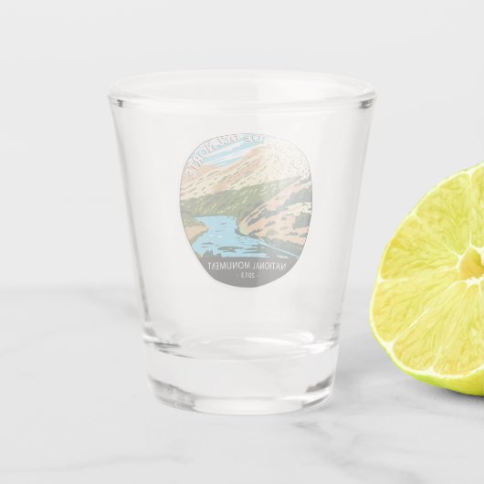 Río Grande del Norte National Monument Circle Shot Glas (Achterkant)