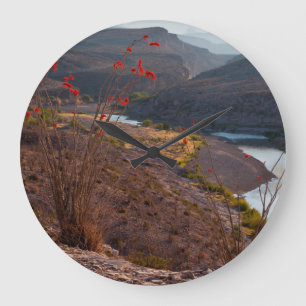 Rio Grande die door de Chihuahuan-woestijn stroomt Grote Klok
