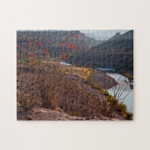 Rio Grande die door de Chihuahuan-woestijn stroomt Legpuzzel