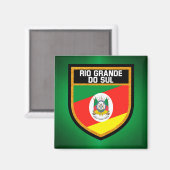 Rio Grande do Sul Flag Magneet (Voorkant / Achterkant)