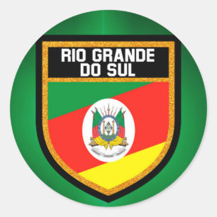 Rio Grande do Sul Flag Ronde Sticker