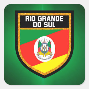 Rio Grande do Sul Flag Vierkante Sticker