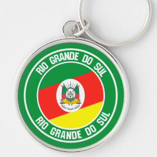 Rio Grande do Sul Round Emblem Sleutelhanger
