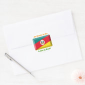 Rio Grande do Sul Vlag Gem Ronde Sticker (Envelop)