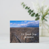 Rio Grande Gorge bij Taos, New Mexico Briefkaart (Staand voorkant)
