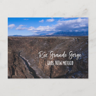 Rio Grande Gorge bij Taos, New Mexico Briefkaart