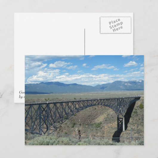 Rio Grande Gorge-brug Briefkaart (Voorkant / Achterkant)