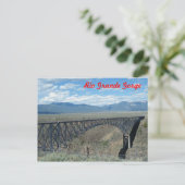 Rio Grande Gorge-brug Briefkaart (Staand voorkant)