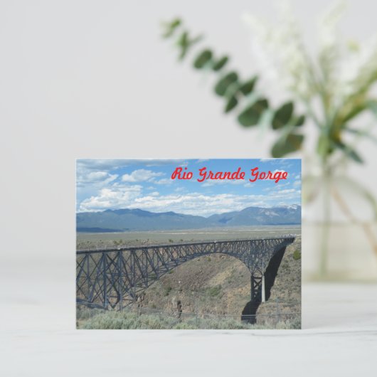 Rio Grande Gorge-brug Briefkaart (Staand voorkant)