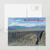 Rio Grande Gorge-brug Briefkaart (Voorkant / Achterkant)
