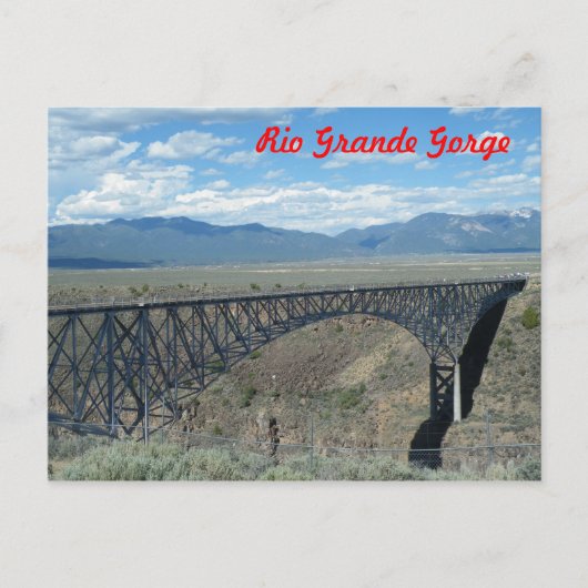 Rio Grande Gorge-brug Briefkaart (Voorkant)
