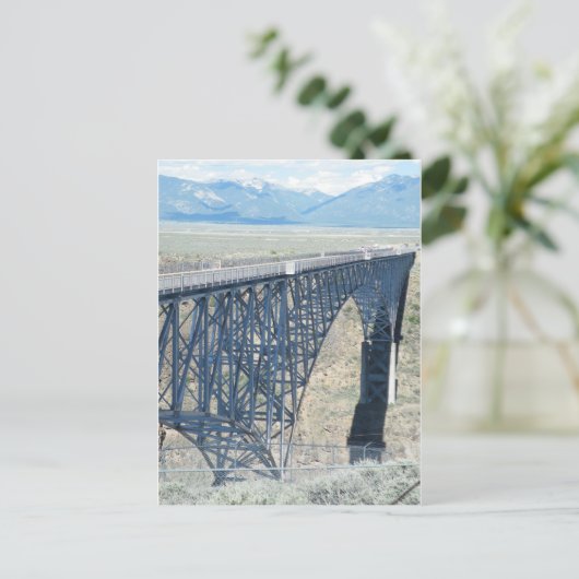 Rio Grande Gorge-brug Briefkaart (Staand voorkant)