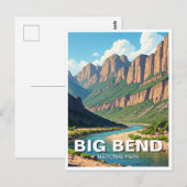 Rio Grande in het Big Bend National Park Briefkaart (Voorkant / Achterkant)