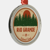 Rio Grande National Forest Metalen Ornament (Rechts)